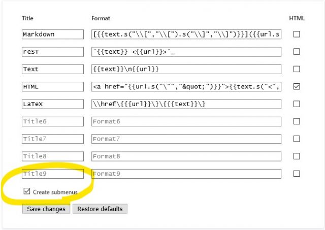Firefox アドオン「Format Link」のカスタマイズ例など | devBeans Blog